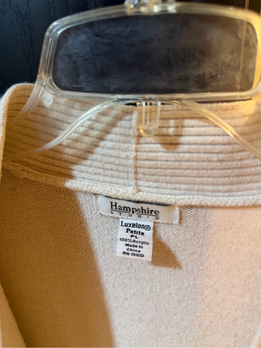 Hannah Cream Open-Front Cable & Ribbed Cardigan - Picture 2 of 3